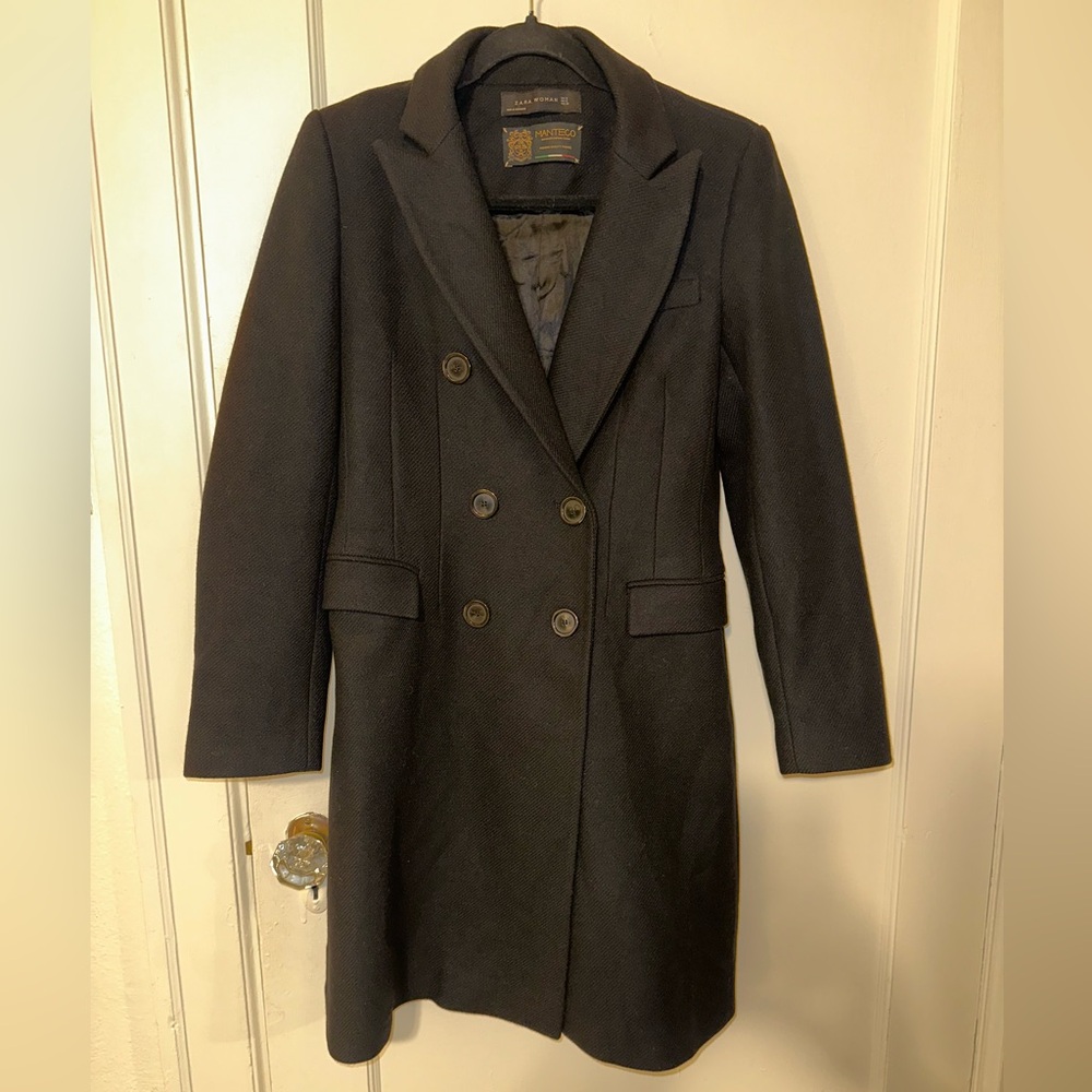 GENUINE ZARA WOOL MANTECO WOOLLEN COAT